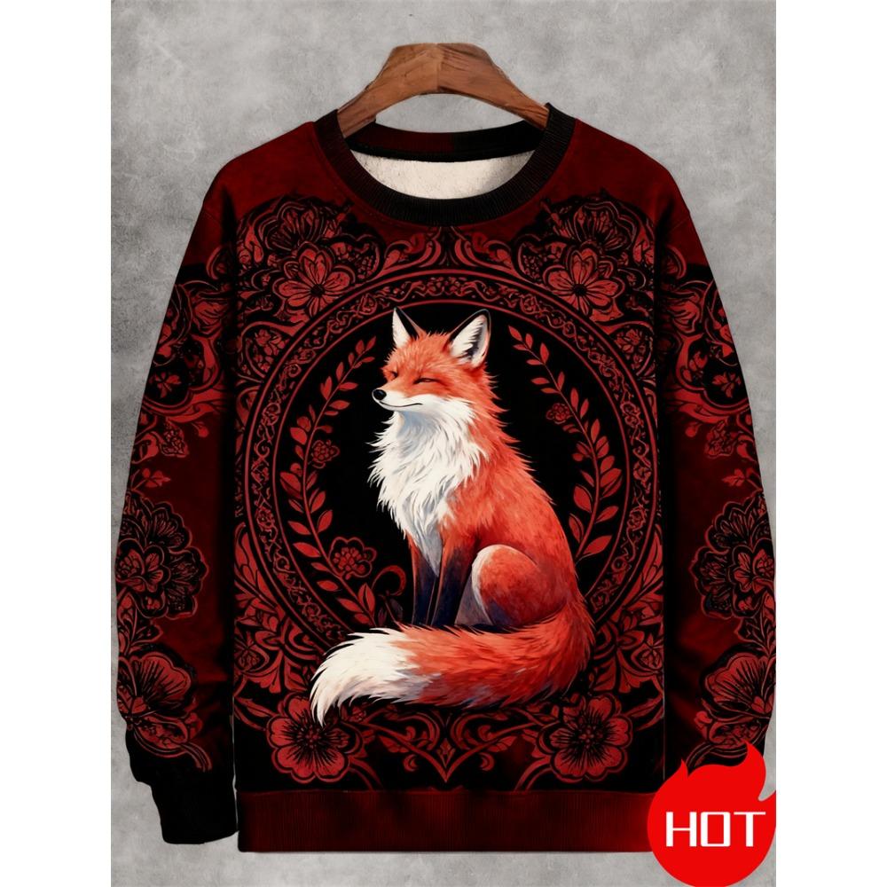 Spring Autumn Sweatshirt Pullover Women Casual Japanese Art Animal 3D Printed O Neck Long Sleeve Hoodies Unisex Pullovers