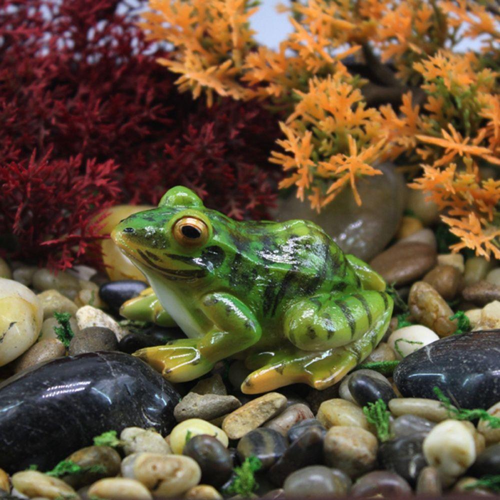 

Resin Micro Landscape Garden Accessories Animal Sculpture Mini Frog Garden Decoration Frog Statue 1pcs
