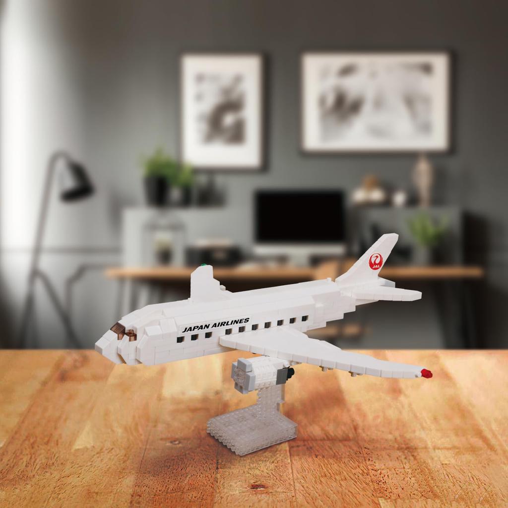 Kawada Nanoblock JAL Passenger 580 X 10 X Ages 12 and Interior Plane, Pieces, 19.5 18.5 Cm, Up, Hobby, NBM-044