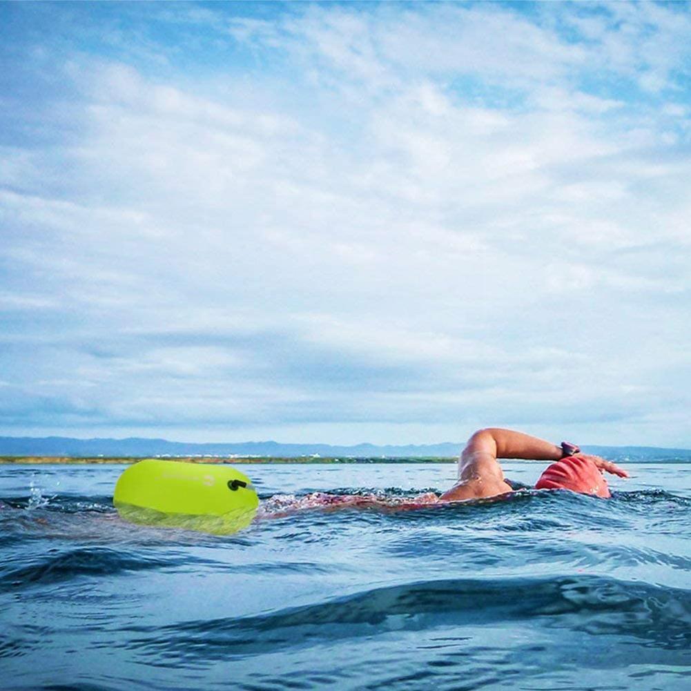 Outdoor Safety Swimming Buoy Swim Float Bag with Waist Belt PVC Lifebelt Storage Bag for Water Sports Waterproof Multi-func L1N6