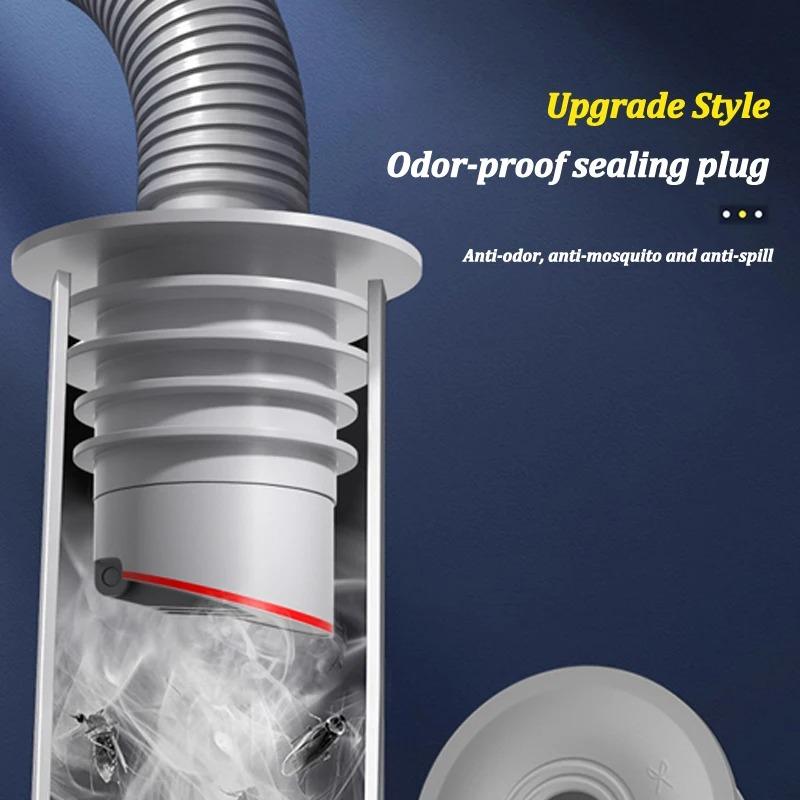 Silicone Bathroom Sewer Seal Ring Kitchen Sink Sewer Pipe Seal Plug Washing Machine Anti-odor Leakage Floor Drain Seal Connector