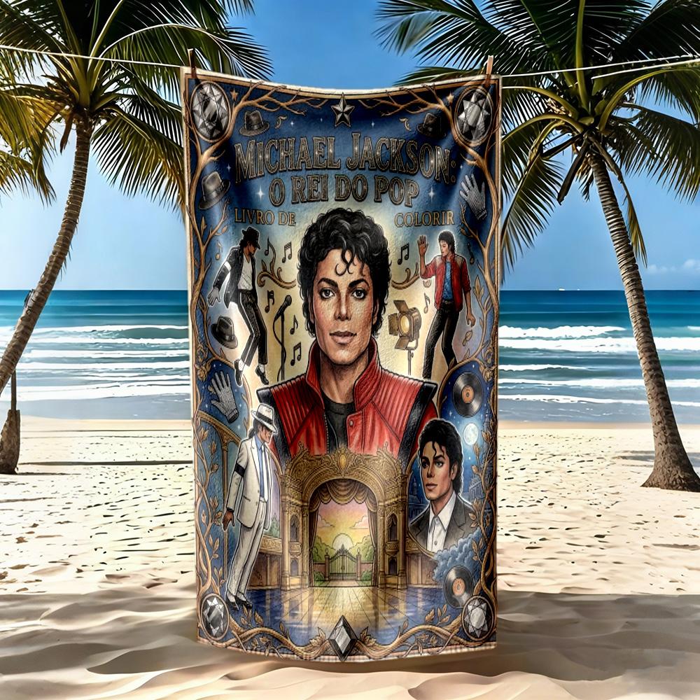 Michael Jackson6 Strandtuch Superweich & Saugfähig Bequem Leicht Geeignet für Sport, Reisen, Schwimmen, Yoga, Badezimmer, Strand Und Pool