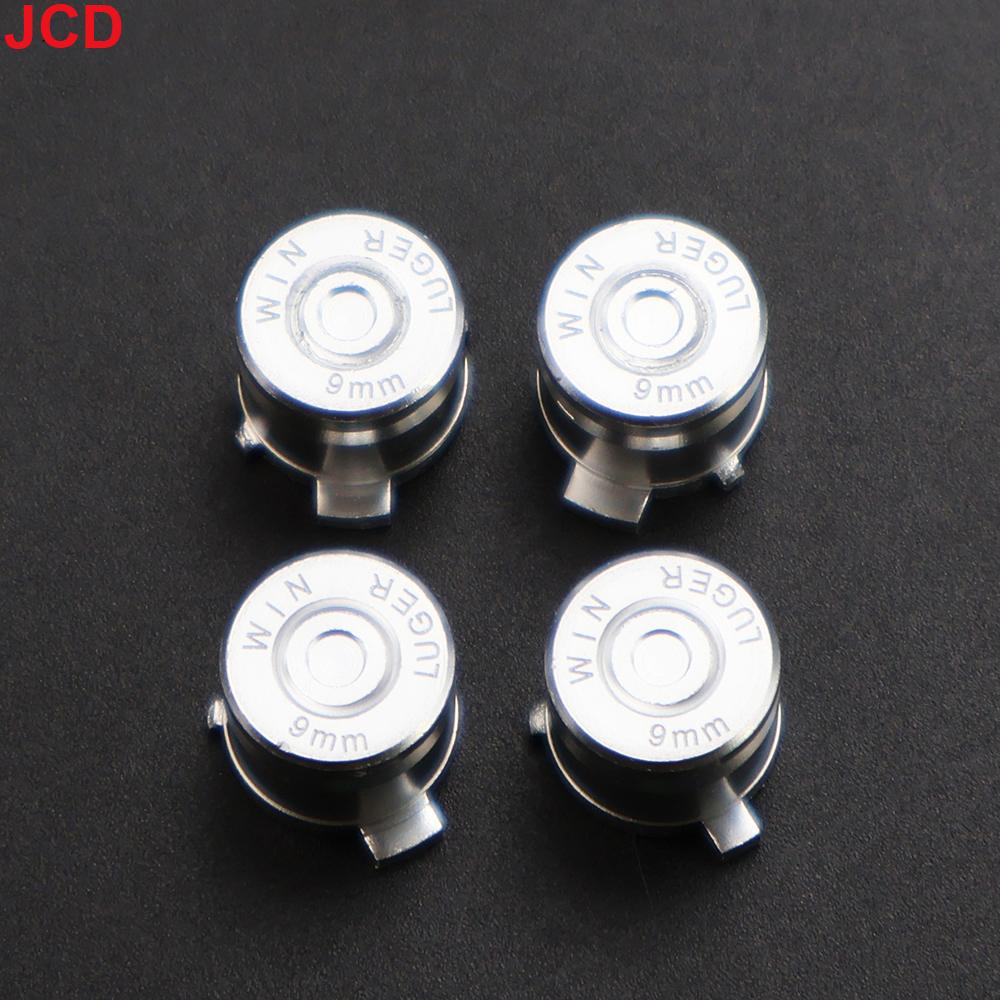 JCD 1set For PS3 PS4 Controller ABXY Metal Button Cap Kit Game Board Parts Aluminum Bullet Head Directional Button Parts