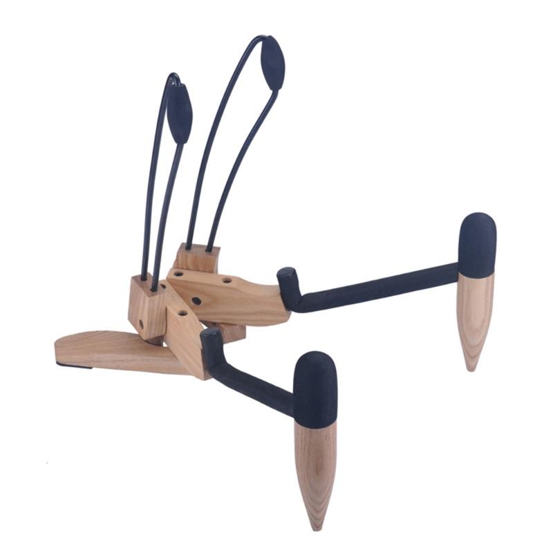 Folding Ukulele Holder Vertical Small Musical Instrument Stand Concert Portable Wood Small Guitar Stand Enduring