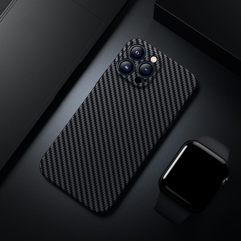 Ultra dünne Karbonfaser Skin Hülle für iPhone 16E 17 Air 16 15 14 Plus 13 12 11 Pro Max Schutzhülle Matte Harte PC Abdeckung