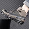 City outdoor high-top hiking shoes men's spring and autumn wear-resistant non-slip climbing shoes cushioning breathable professional hiking shoes men