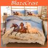 For With Comforter Cover Pillowcase Home Textile100 Highquality Horsedeerdinosaurs Zebrastigerduvet Cover2 Pcs 3pcs
