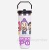 30Oz K-Pop Portable Car Cup Stainless Steel Thermos Cup with Straw Travel Sports Water Bottle with Handle Cover Coffee Vacuum Flask