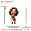 Cartoon cute child prayer 2D acrylic flat pendant ornament Easter Halloween Christmas pendant
