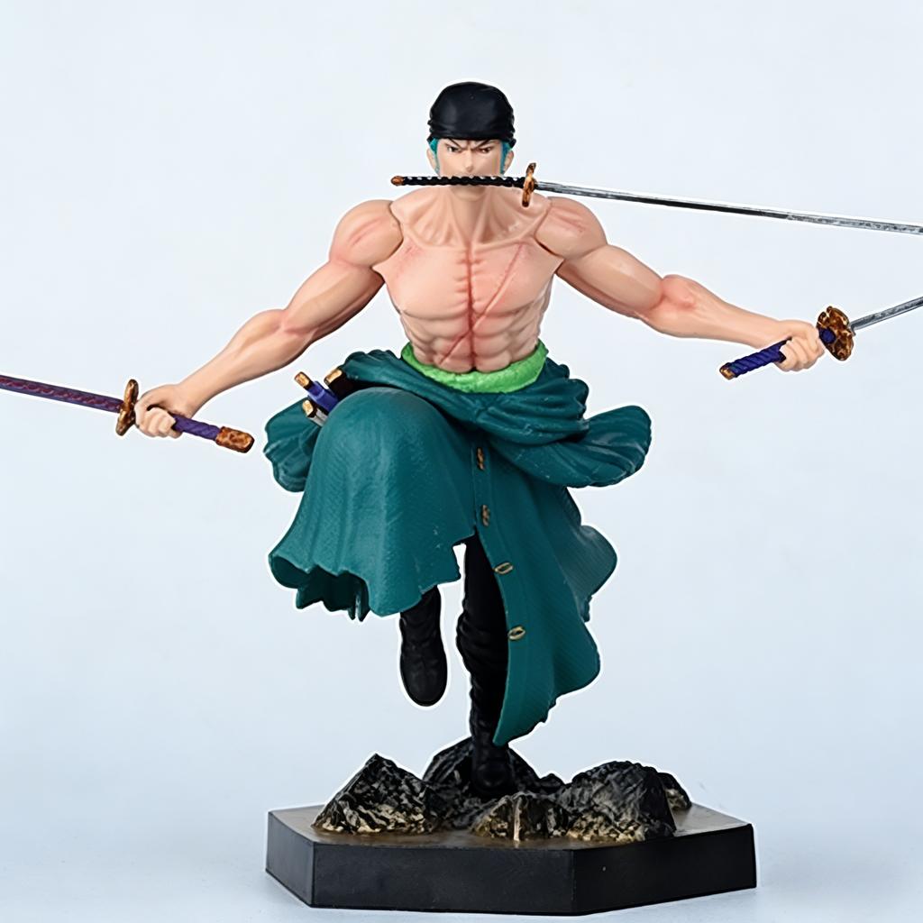 2026 New One Piece Phantom Roronoa Zoro Style Anime Figure Model Collection Desktop Gifts Handmade Model Action Figure