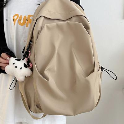 Large Capacity Korean Style Backpack Simple & Casual Dual-shoulder Bag for Travel & Daily Use