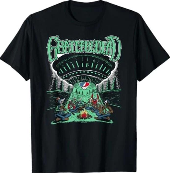 Grateful Dead Skeletons and Aliens Camping Band T-Shirt High-end Luxury Is for Both Men and Women Top Y2k 4XL