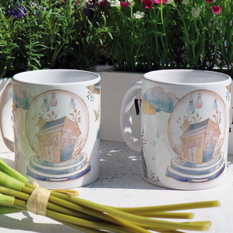 tf085-Design Mug 2p-Fairytale Snowball Scenery