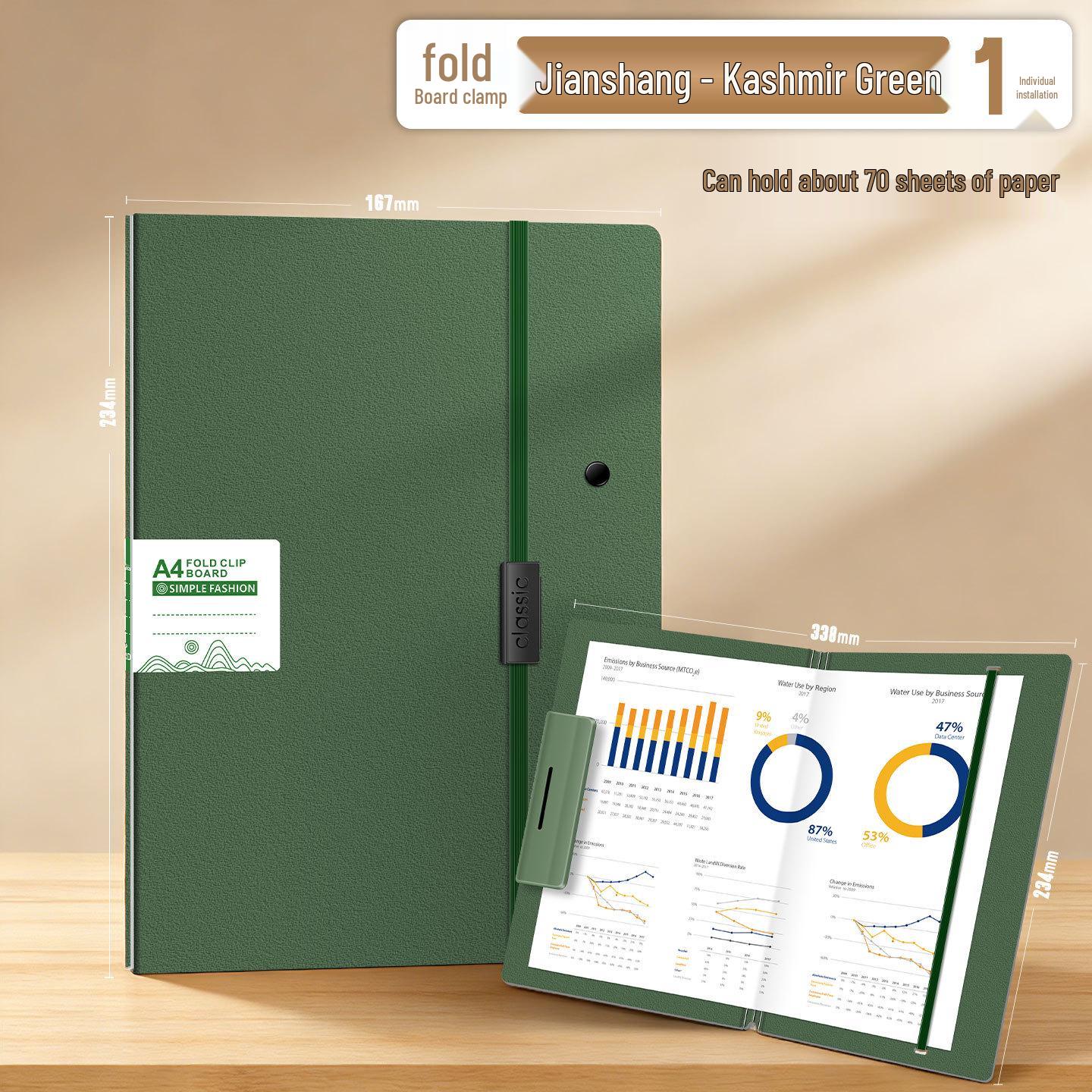 A5 Clipboard Folder with Strong Clip - Document Organizer and Writing Board