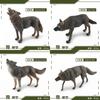 Realistic Pvc Roaring Wolf Model Perfect For Home Decor And Desktop Display