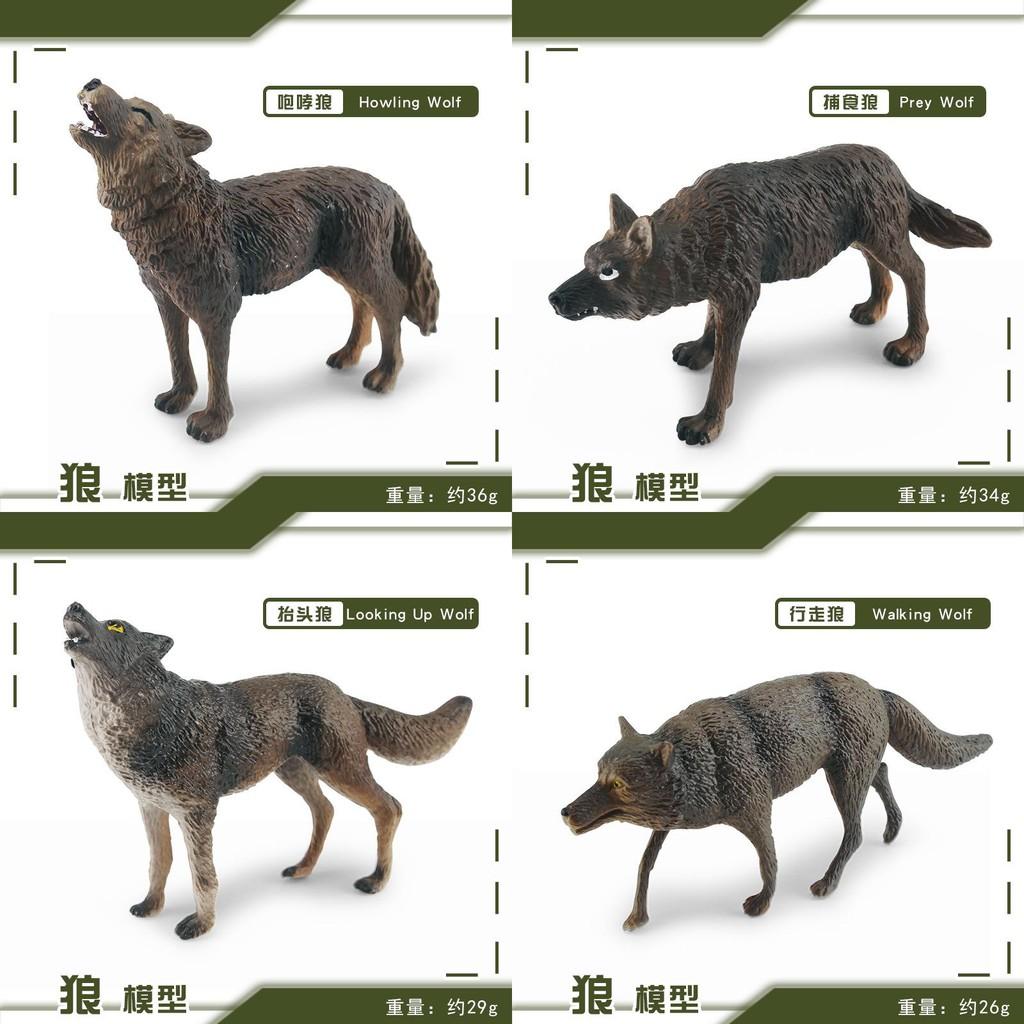 Realistic Pvc Roaring Wolf Model Perfect For Home Decor And Desktop Display