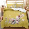 3D Printed Down Duvet Cover Pillowcase Flower Bedding Set for Kids, Home Decoration Gift for Teenagers