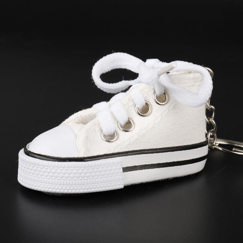 Canvas Keychain Shoe Keyring With Metal Material For Daily Carry And Idea Gift