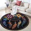 Okrągły dywanik Dreamcatcher, dywanik do salonu, sypialni, sofy, pokoju zabaw, dekoracja, antypoślizgowa mata podłogowa