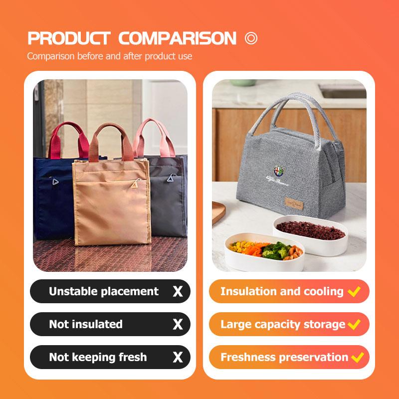 2026 Heiße Alfa Romeo Auto Tragbare Wasserdichte Bento Isolierte Tasche Isolierte Lunchbox Zubehör Für Alfa Romeo Giulietta GT 159