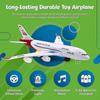 Giocattoli Aereo 2025 Per Bambini, Azione Bump And Go, Aereo Giocattolo per Bambini Piccoli Con Luci Lampeggianti LED e Suoni Per Bambini e Bambine dai 3 ai 12 Anni (airbus A380)
