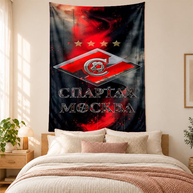 FC Spartak Moscow Tapestry highquality for decorating living room bedroom dorm walls ideal as bedroom wallart orholiday gift