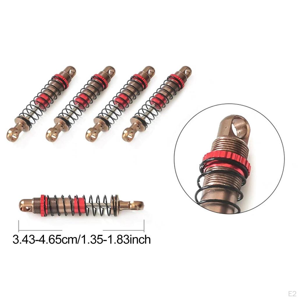 4Pcs 1:18 RC Car Shock Absorbers Damper Suspension Direct Replaces High Performance Components