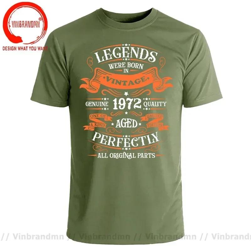Vintage Legends Were Born In 1972 Tshirt Made In 1972 Limited Edition All Original Parts T Shirt Perfect Birthday Gift Clothing