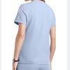 Ladies' Loose And Comfortable V-neck Short Sleeved Workwear With Multiple Pockets Suit Set