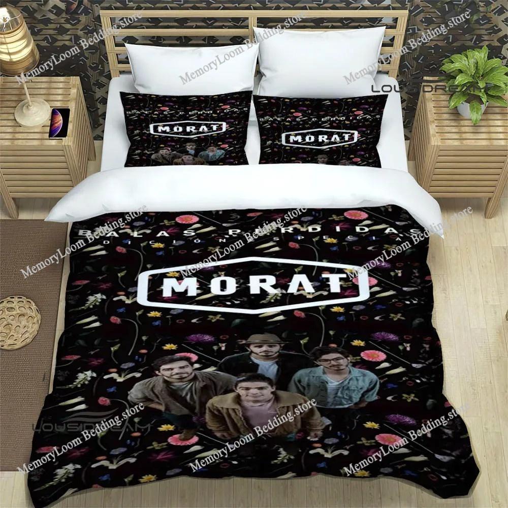 Art Style Unique Morat Pop Band Bedding Set Queen/King Size Duvet Cover Comforter Soft Bed Sheet Set Home Decor Luxury Gift