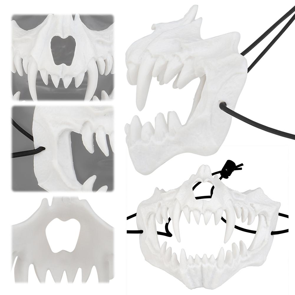 

Череп Страшные Маски Износостойкие Клыки Черепа Маски Ударопрочные для Игрового Косплея белый