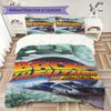 Back to the Future Pattern Bedding,Quilt Set Quilt Cover Pillowcase Home Birthday Gift (1*duvet cover+2*pillowcase,without core)FSJT261012398