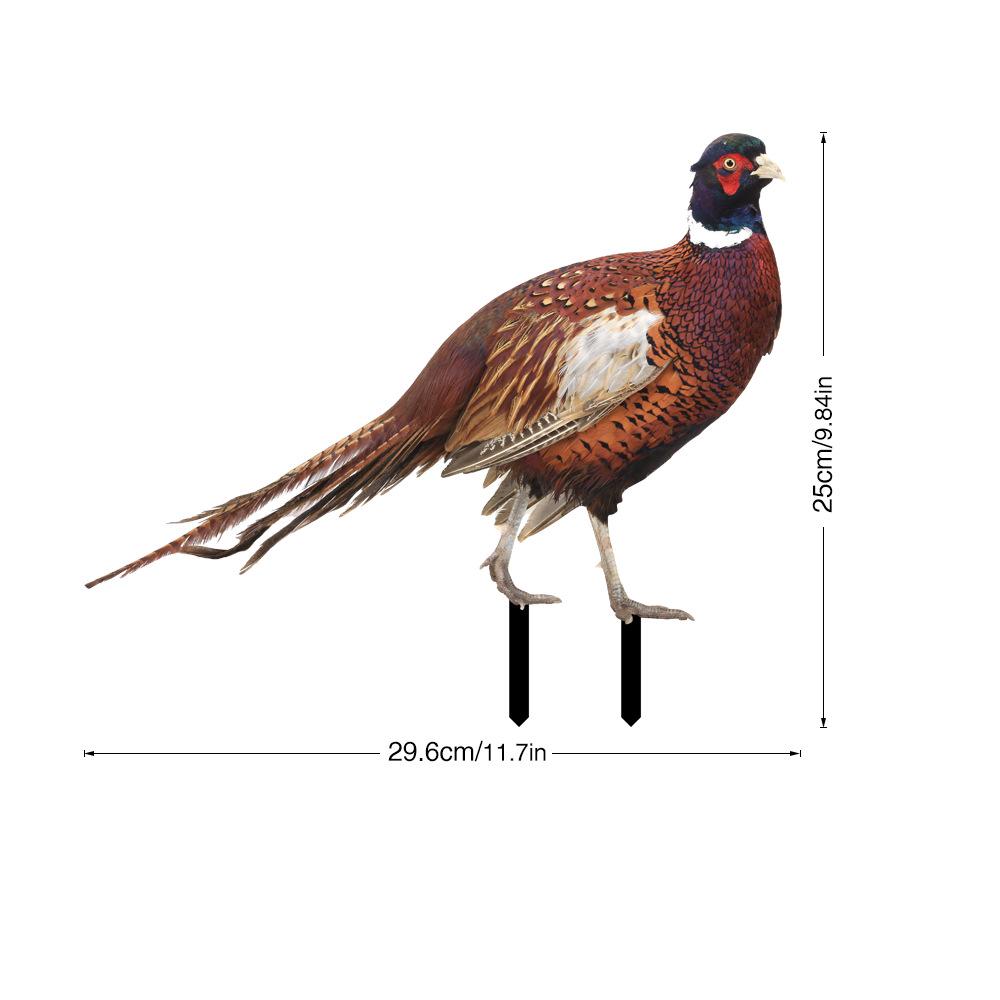 YKLU069-256 3D Rooster, Hen, Duck & Pig Outdoor Garden Decoration Plug