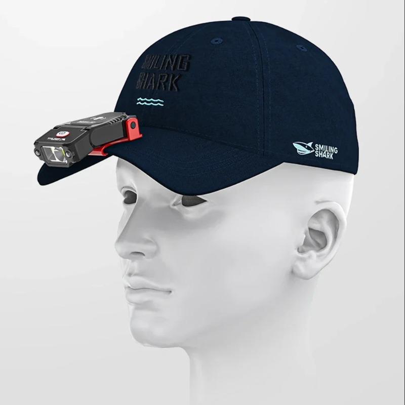 Mini LED Sensor Cap Clip Headlamp USB Rechargeable Waterproof 90° Adjustable Hand Free Light for Camping Fishing Hunting Running