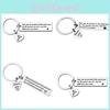 Modern Artistic Stainless Steel Keychain Heart Charm For Friends And Family Gifts