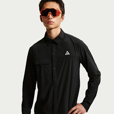 Nike ACG Shirts Men s Black Lapel Moderate XS