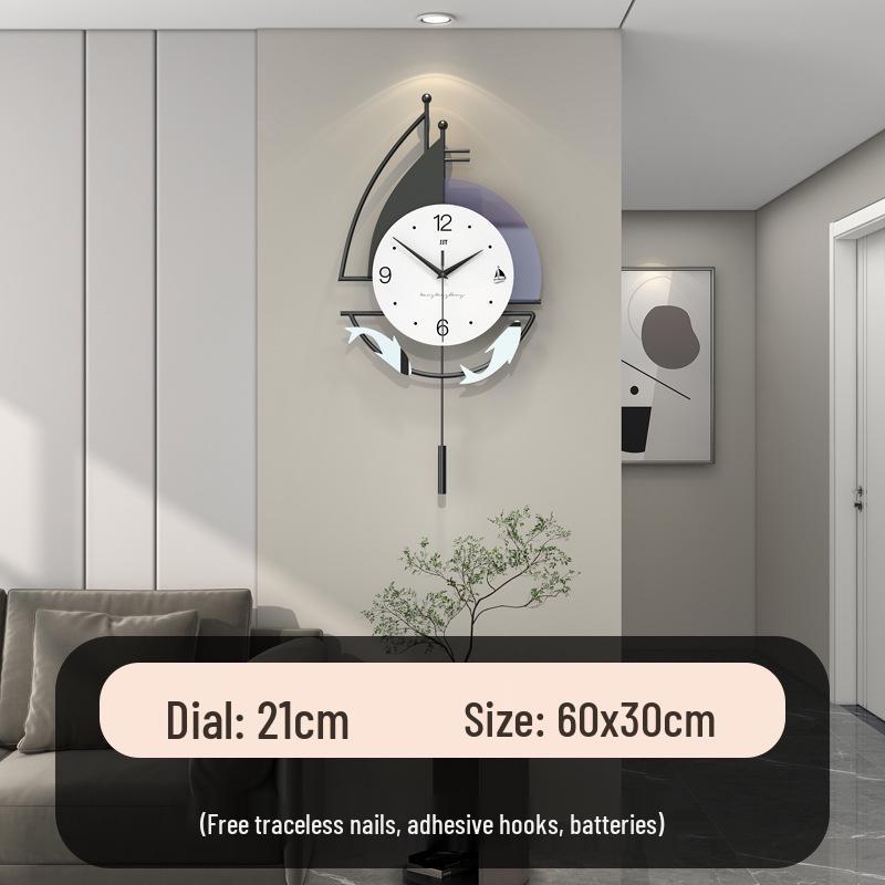 Modern Minimalist Wall Clock for Living Room, Restaurant, or Home Decor