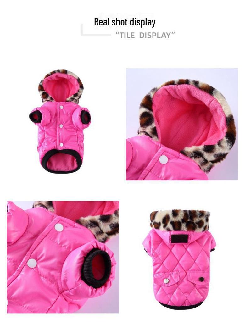 Warm European & American Winter Dog Fur Cotton Coat