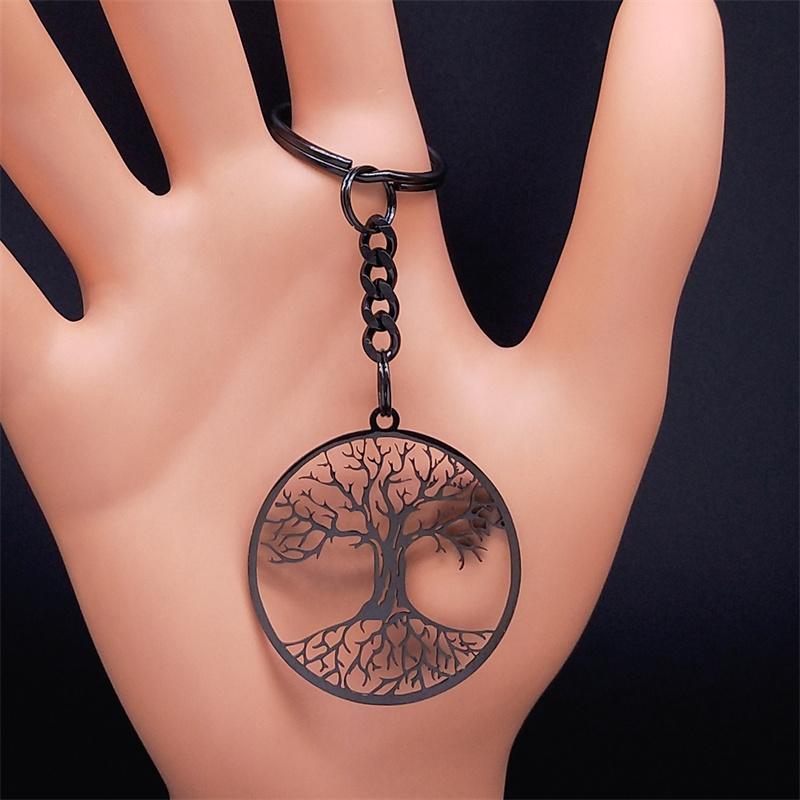 

Aesthetic Tree of Life Chain Necklace for Women Men Stainless Steel Silver Color Amulet Gift Jewelry arbol de la vida N42S01