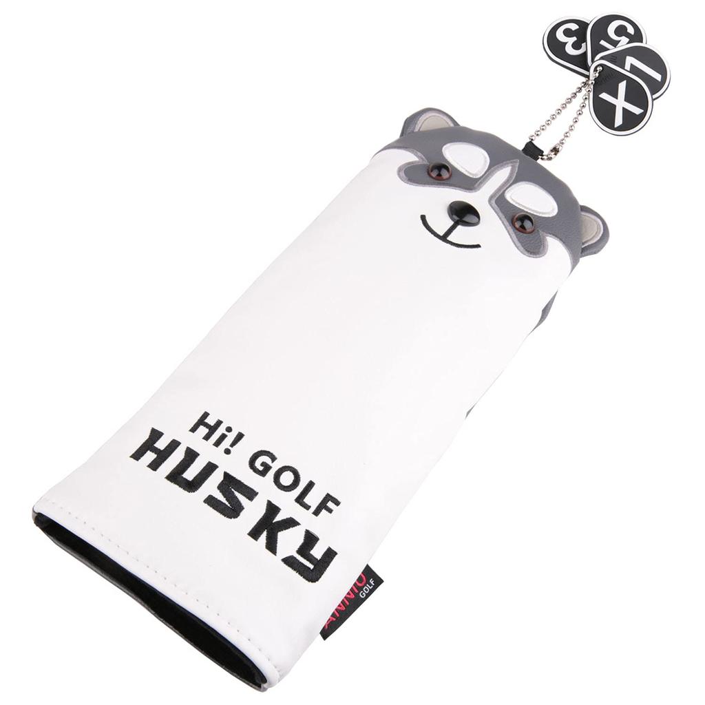 Set of 4 waterproof golf including one for two for woods and one for with conversion Features include and headcovers, driver, (FW), utility/UT, tag.