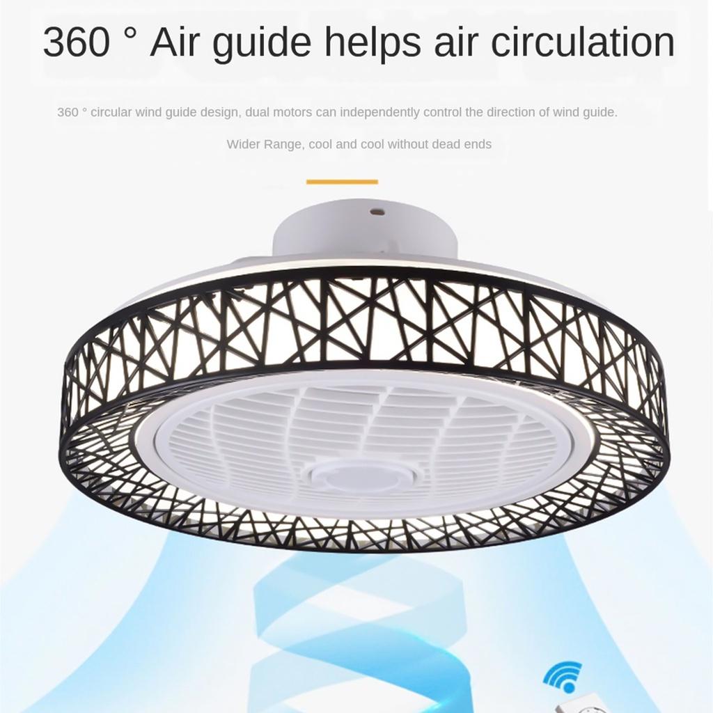 50CM Smart LED Ceiling Fan Fans with Lights Remote Control Bedroom Decor Ventilator Lamp Air Invisible Silent