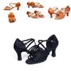 Elegant Satin 5 Cm High Heel Adult Female Latin Modern Ballroom Dancing Shoes