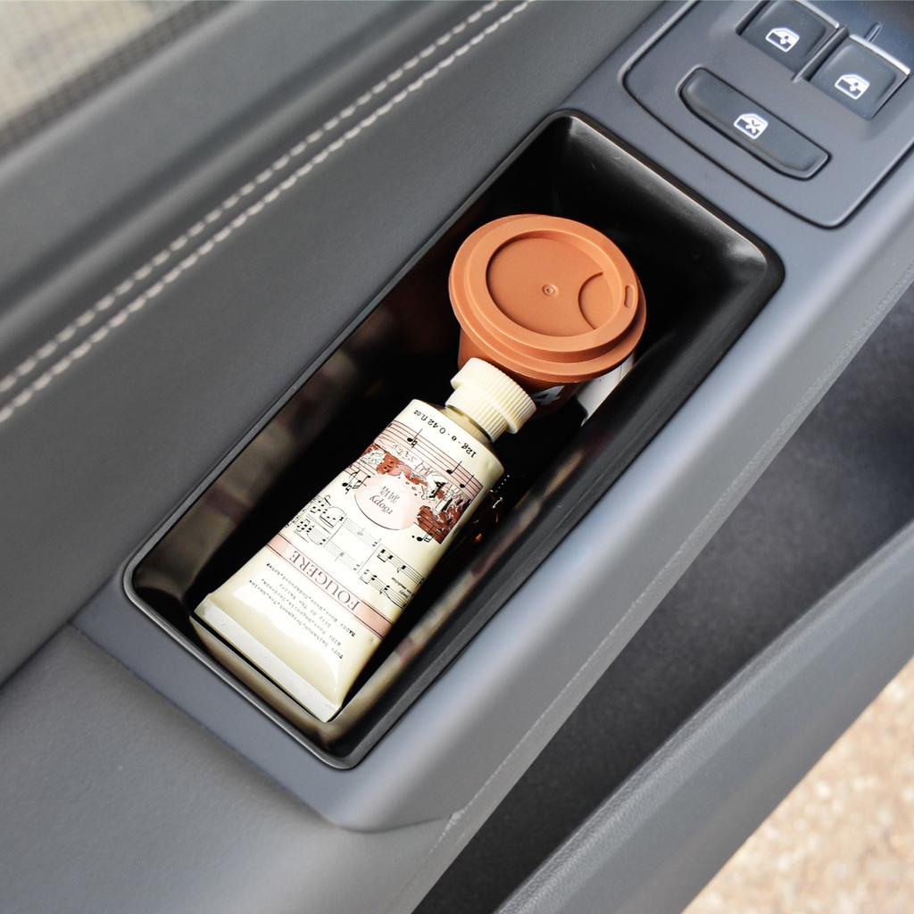 Tür Ablagebox Fach für 2025-2025 VW Volkswagen Golf GTI R MK8 Hintertür Seitenorganizer Griff Tasche Box ABS Autozubehör