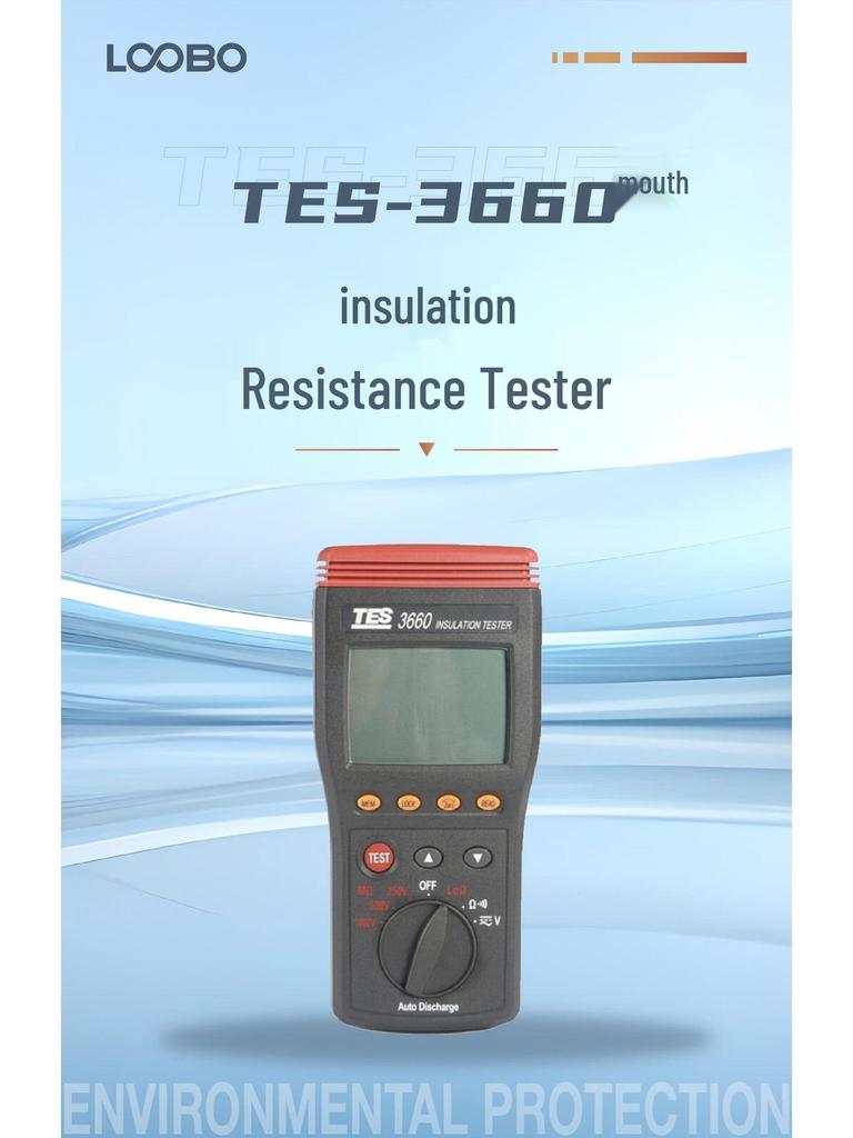 TES-3660 Auto-Ranging Insulation Resistance Tester