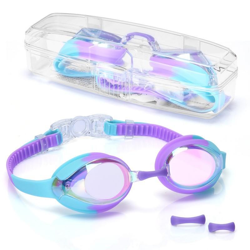 

Children s Swimming Glasses HD Waterproof Plated Outdoor Small Frame Racing Anti-fog