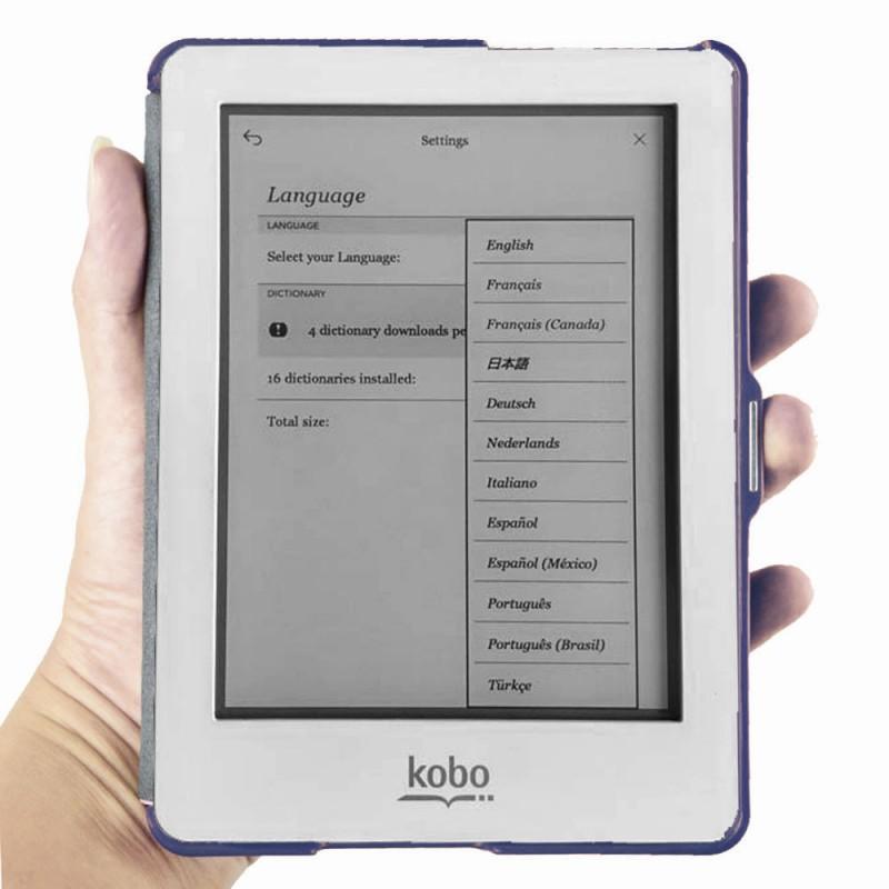 Kobo Glo N613 6 Inch Ebook Case Magnetic PU Leather Cover Shockproof Stand Slim Protective Shell