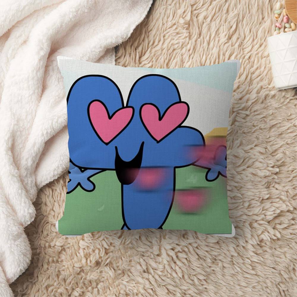 Funny Anime BFDI Cushion Cover Polyester Sofa Cushions Decorative Throw Pillows Home Decoration Pillowcover