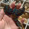 SKEDS Vintage Women Men Fashion Crystal Cross Baroque Style Badges Brooch Retro Unisex Rhinestone Luxury Pin Corsages Jewelry
