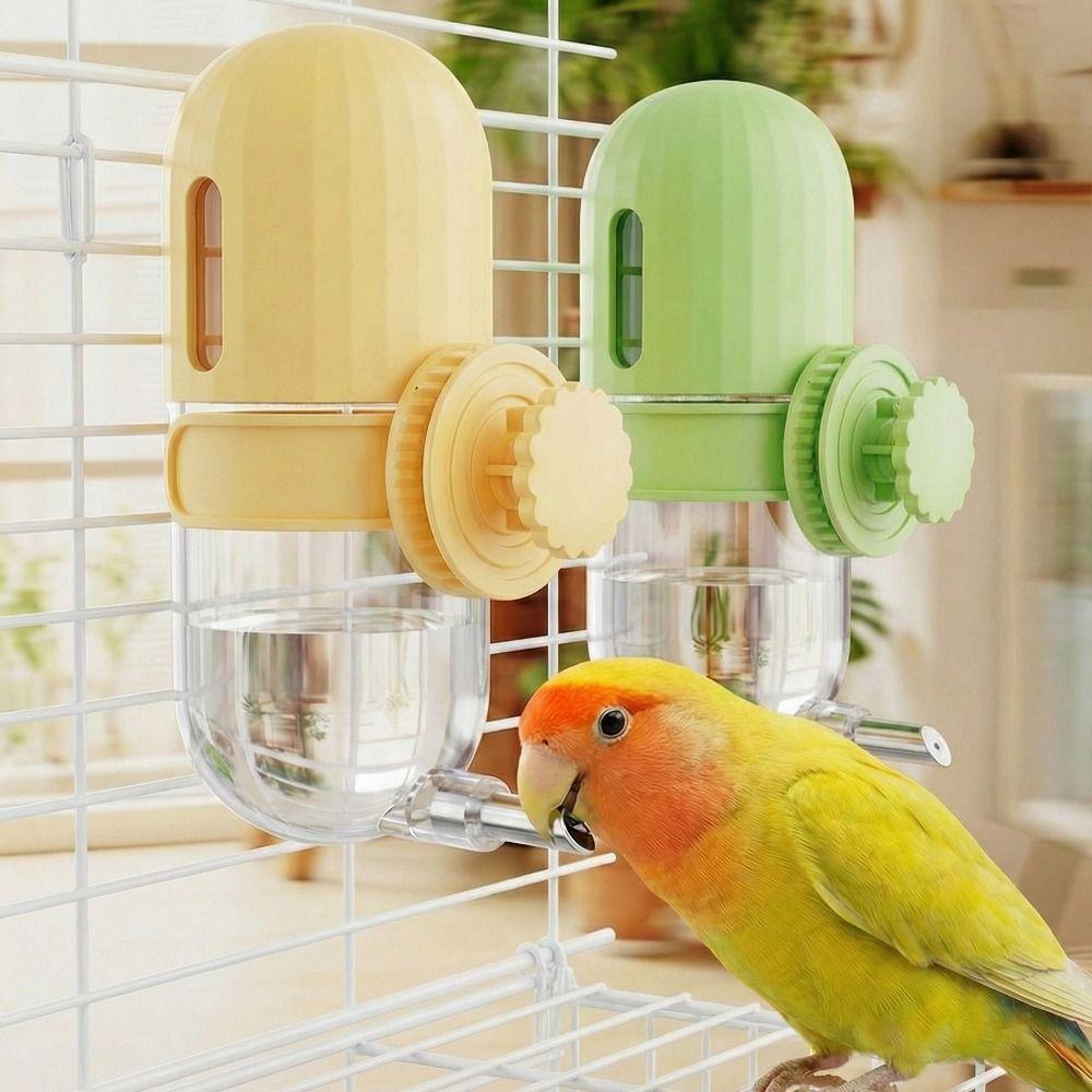 Hanging Bird Automatic Drinker Knob Lock Cage Hanging Drinker Birds Water Dispenser  for Small Pets