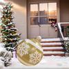 Inflatable Christmas Balloon Weather Resistant Decorated Ball Holiday Ornament for Outdoor Indoor Holiday Yard Lawn Porch Decor